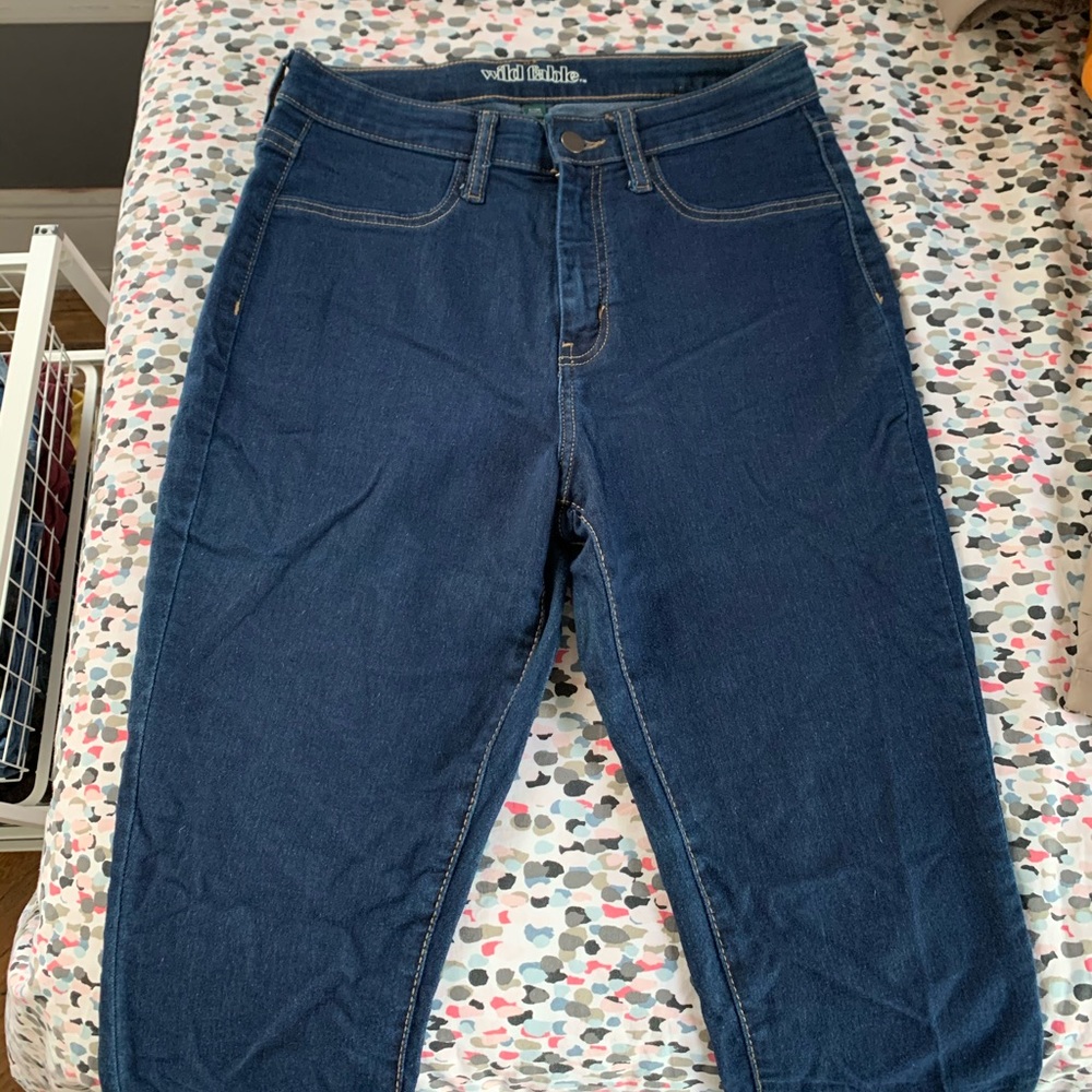 High rise skinny jeans